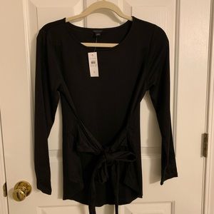 NWT Ann Taylor Tie Front Shirt, Size Small